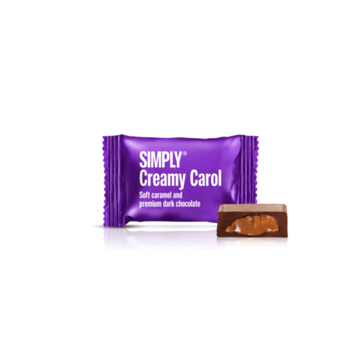 Creamy Carol - 75 stk. box | Blød karamel og mørk chokolade køb online chokolade gaver