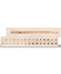 Creme chokoladejulekalender | 30 låger med premium chokolade køb online chokolade gaver