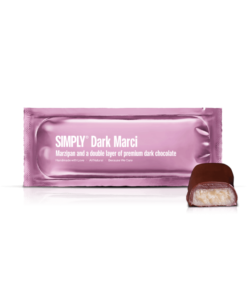 Dark Marci | Marcipan og et dobbelt lag mørk chokolade køb online chokolade gaver