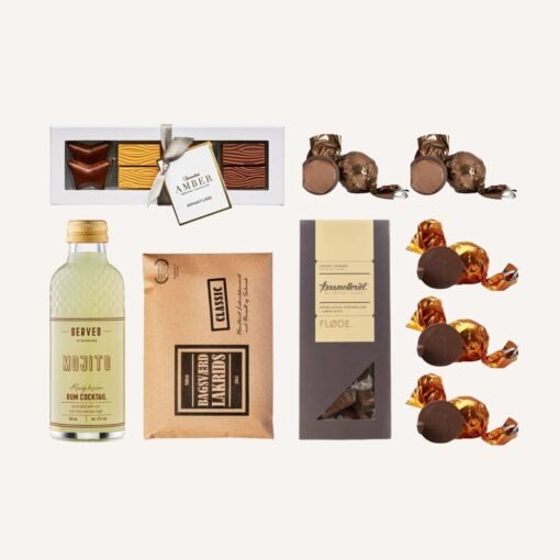 Køb Gavekurv | Mojito og chokolade billigt online tilbud gave