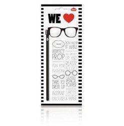 Køb Pencil Topper Black Glasses online billigt tilbud gaver