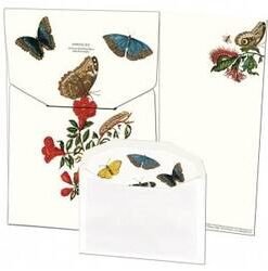 Køb Writing Set Merian Butterflies online billigt tilbud gaver